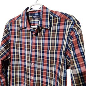 Roundtree and Yorke Shirt Size XL Button Down Plaid Long sleeve